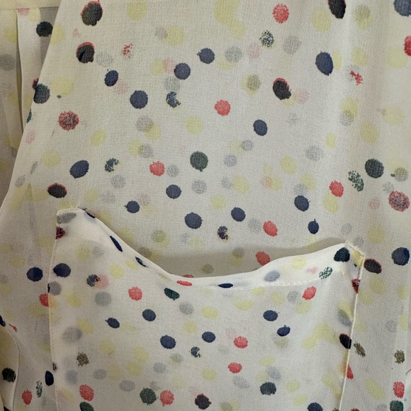 Zara Sheer Polka Dot Blouse - Picture 10 of 11